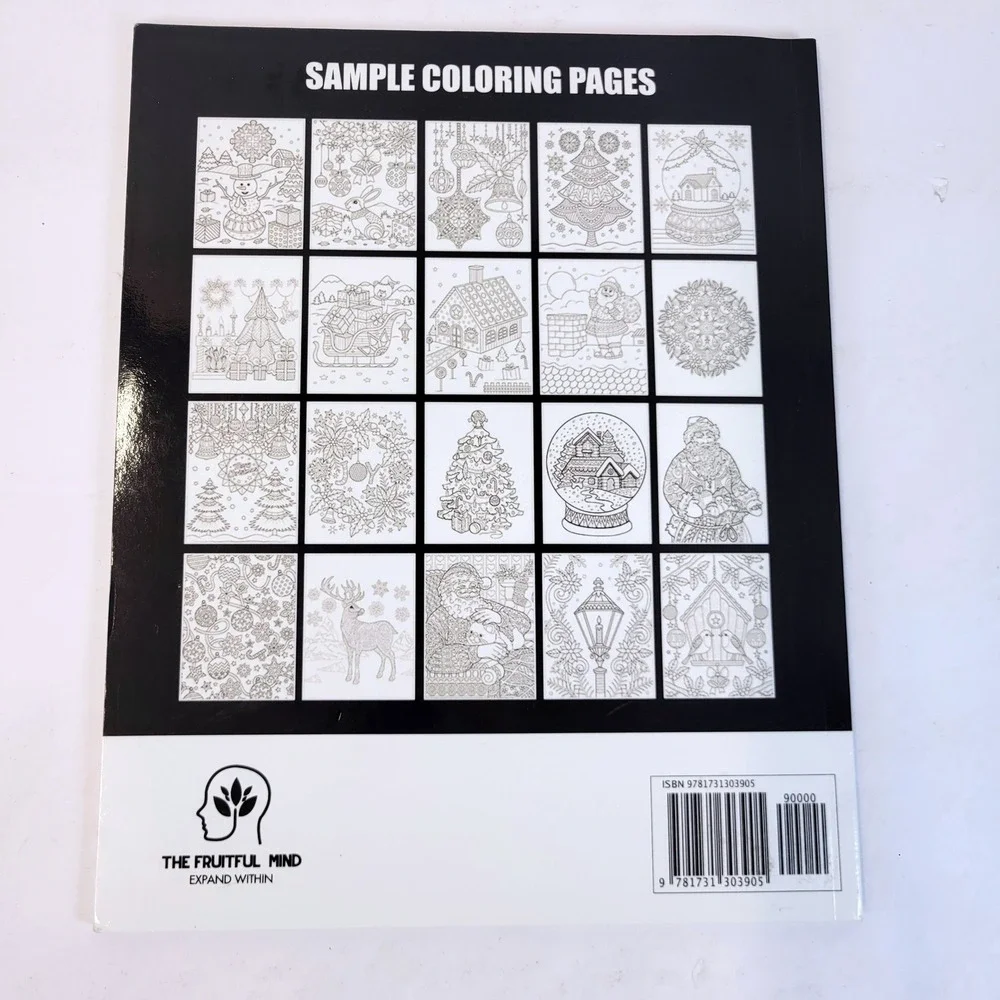 Coloring Book Cafe Christmas Holiday Festive Adult 2018 Fruitful Mind